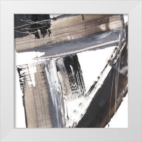 This Way and That I White Modern Wood Framed Art Print by Harper, Ethan