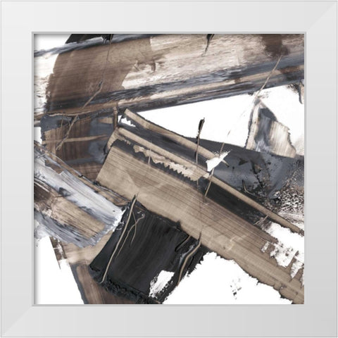 This Way and That II White Modern Wood Framed Art Print by Harper, Ethan