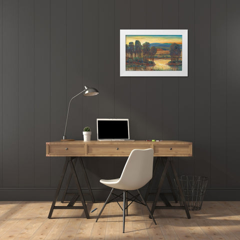 Open Inlet I White Modern Wood Framed Art Print by OToole, Tim