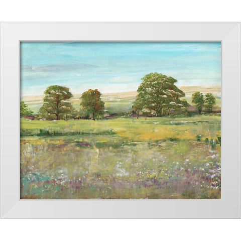 Abundant Spring II White Modern Wood Framed Art Print by OToole, Tim