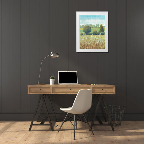 Summer Breeze II White Modern Wood Framed Art Print by OToole, Tim