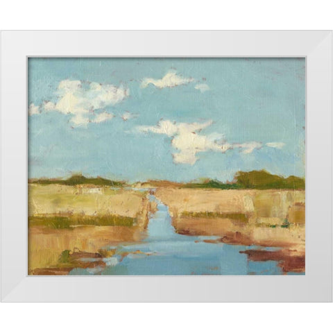 Summer Wetland I White Modern Wood Framed Art Print by Harper, Ethan