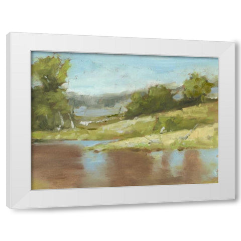 Muddy River I White Modern Wood Framed Art Print by Harper, Ethan