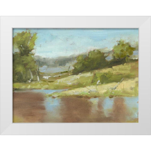 Muddy River I White Modern Wood Framed Art Print by Harper, Ethan
