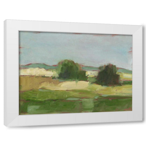 Rolling Pasture I White Modern Wood Framed Art Print by Harper, Ethan