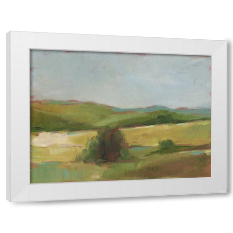 Rolling Pasture II White Modern Wood Framed Art Print by Harper, Ethan