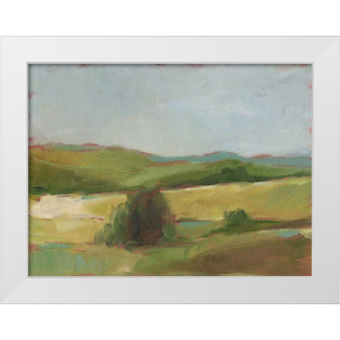 Rolling Pasture II White Modern Wood Framed Art Print by Harper, Ethan