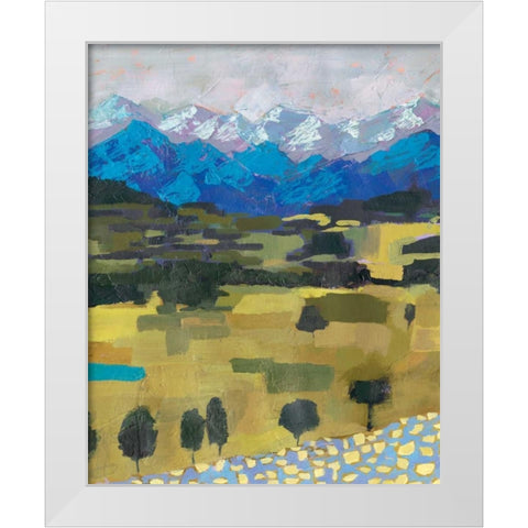 Alpine Impression I White Modern Wood Framed Art Print by Borges, Victoria