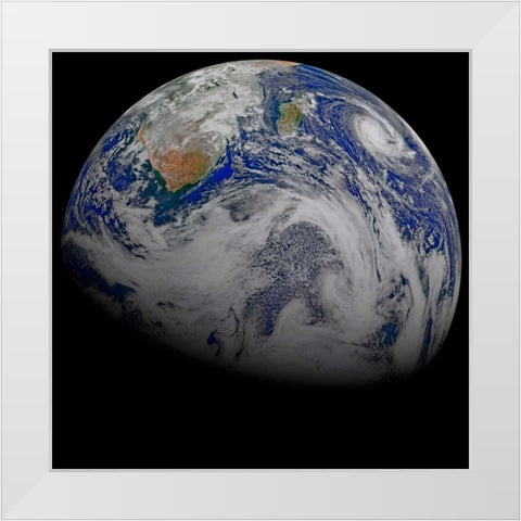 Space Photography III White Modern Wood Framed Art Print by Unknown