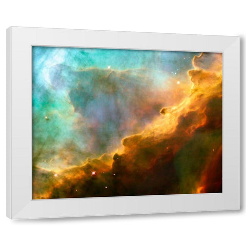Space Photography X White Modern Wood Framed Art Print by Unknown