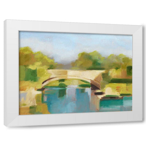 Park Bridge I White Modern Wood Framed Art Print by Harper, Ethan
