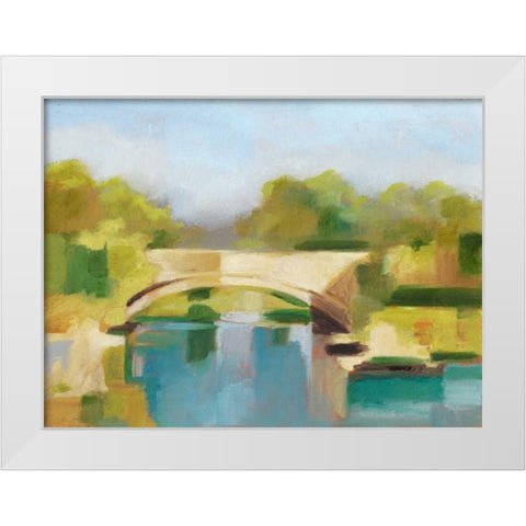 Park Bridge I White Modern Wood Framed Art Print by Harper, Ethan
