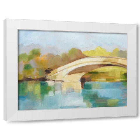 Park Bridge II White Modern Wood Framed Art Print by Harper, Ethan