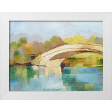 Park Bridge II White Modern Wood Framed Art Print by Harper, Ethan