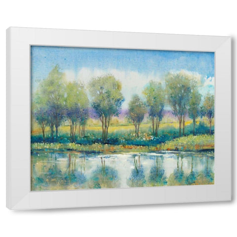 River Reflection I White Modern Wood Framed Art Print by OToole, Tim
