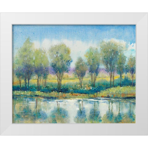 River Reflection I White Modern Wood Framed Art Print by OToole, Tim