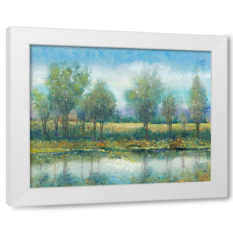 River Reflection II White Modern Wood Framed Art Print by OToole, Tim