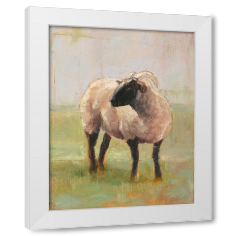 Away from the Flock II White Modern Wood Framed Art Print by Harper, Ethan