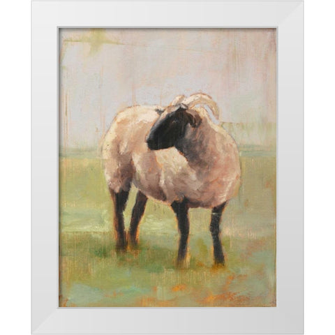 Away from the Flock II White Modern Wood Framed Art Print by Harper, Ethan