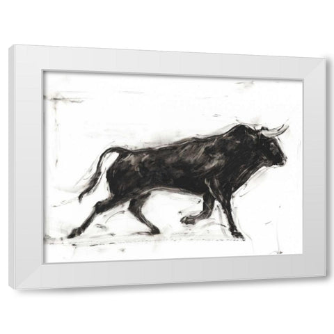 Toro II White Modern Wood Framed Art Print by Harper, Ethan