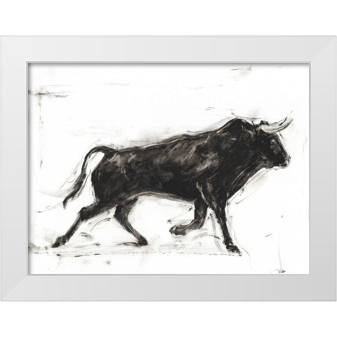 Toro II White Modern Wood Framed Art Print by Harper, Ethan