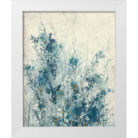 Blue Spring I White Modern Wood Framed Art Print by OToole, Tim