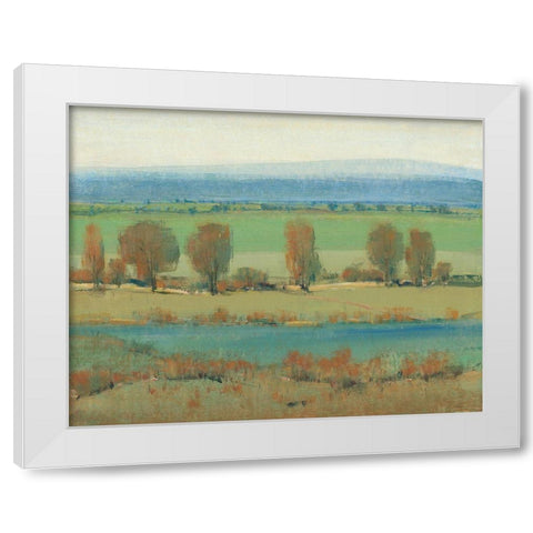 Flat Terrain I White Modern Wood Framed Art Print by OToole, Tim