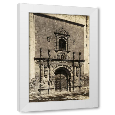 Old Mexico I White Modern Wood Framed Art Print by Unknown