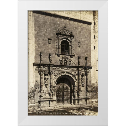 Old Mexico I White Modern Wood Framed Art Print by Unknown