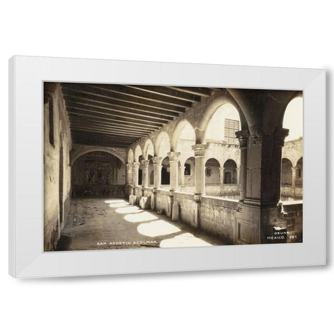 Old Mexico III White Modern Wood Framed Art Print by Unknown