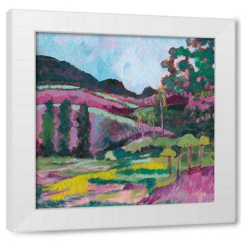 Ode to Gauguin IV White Modern Wood Framed Art Print by Goldberger, Jennifer