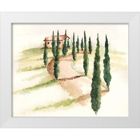 Tuscan Villa III White Modern Wood Framed Art Print by Parker, Jennifer Paxton