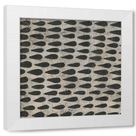 Stone VI White Modern Wood Framed Art Print by Zarris, Chariklia
