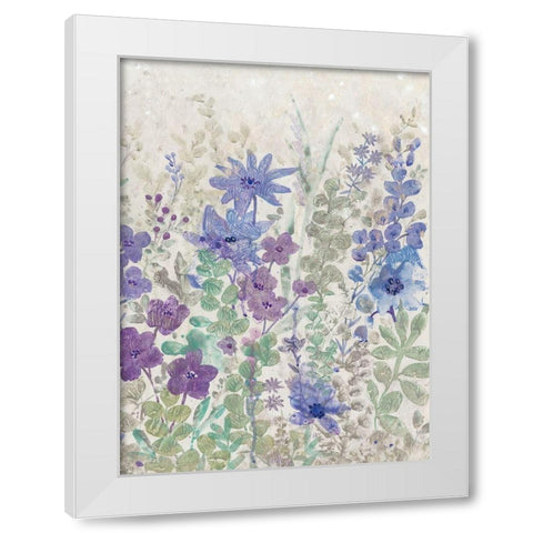 A Splash of Flowers II White Modern Wood Framed Art Print by OToole, Tim