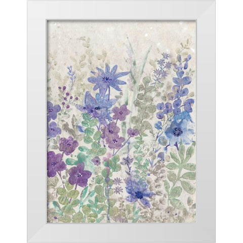 A Splash of Flowers II White Modern Wood Framed Art Print by OToole, Tim