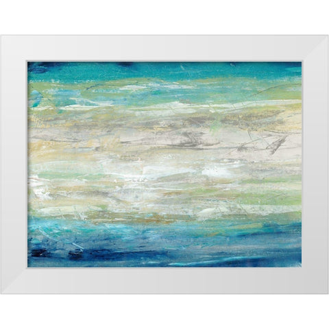 Wave Length I White Modern Wood Framed Art Print by OToole, Tim
