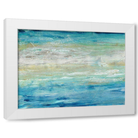 Wave Length II White Modern Wood Framed Art Print by OToole, Tim