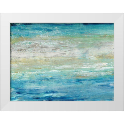 Wave Length II White Modern Wood Framed Art Print by OToole, Tim