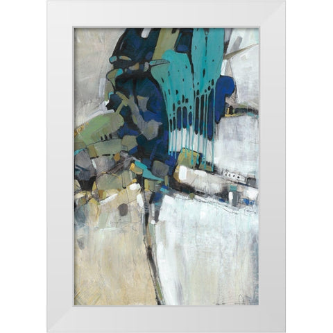 Separation I White Modern Wood Framed Art Print by OToole, Tim