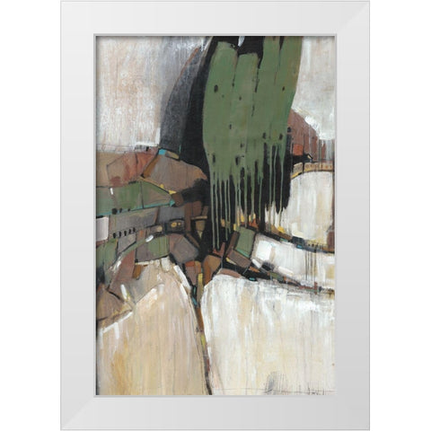 Separation III White Modern Wood Framed Art Print by OToole, Tim