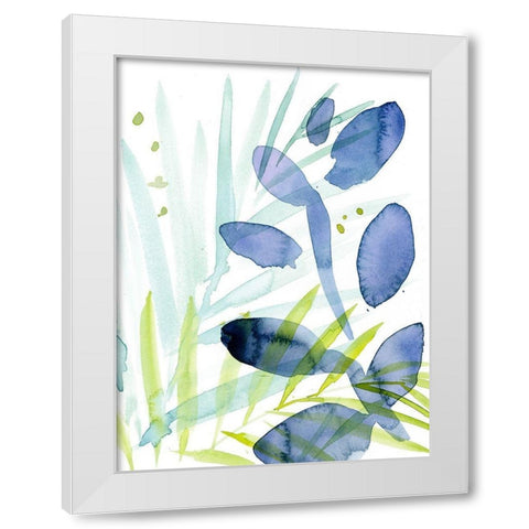 Queen Palms I White Modern Wood Framed Art Print by Parker, Jennifer Paxton