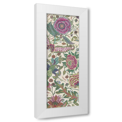 Tropical Chintz I White Modern Wood Framed Art Print by Wang, Melissa