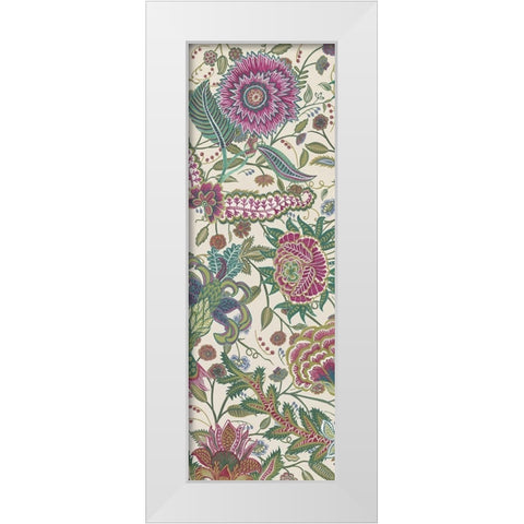 Tropical Chintz I White Modern Wood Framed Art Print by Wang, Melissa