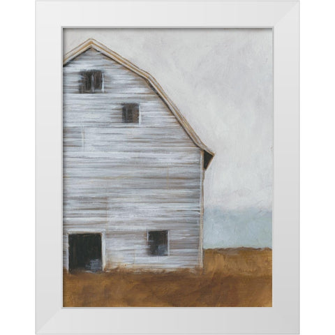 Abandoned Barn I White Modern Wood Framed Art Print by Harper, Ethan