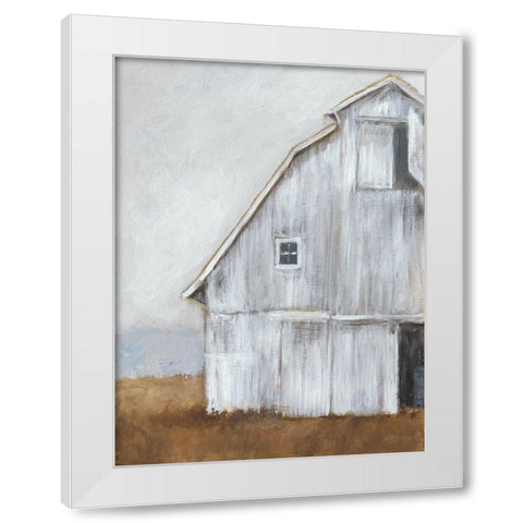 Abandoned Barn II White Modern Wood Framed Art Print by Harper, Ethan