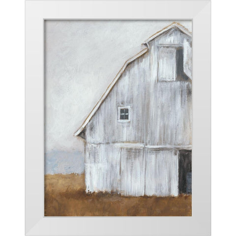 Abandoned Barn II White Modern Wood Framed Art Print by Harper, Ethan