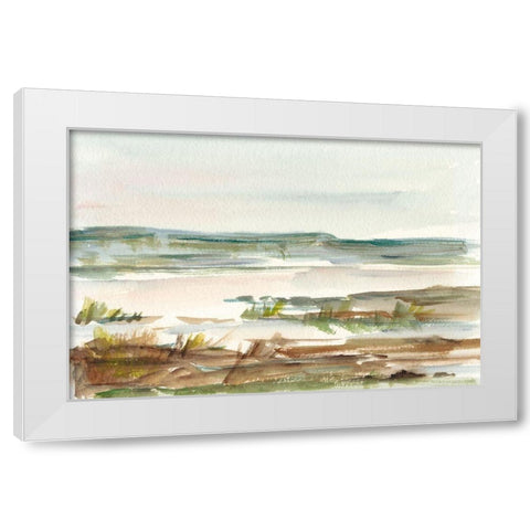 Overcast Wetland II White Modern Wood Framed Art Print by Harper, Ethan