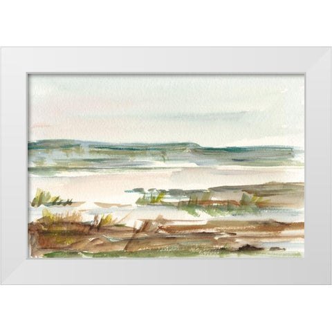 Overcast Wetland II White Modern Wood Framed Art Print by Harper, Ethan