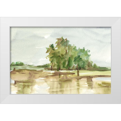Muted Watercolor II White Modern Wood Framed Art Print by Harper, Ethan