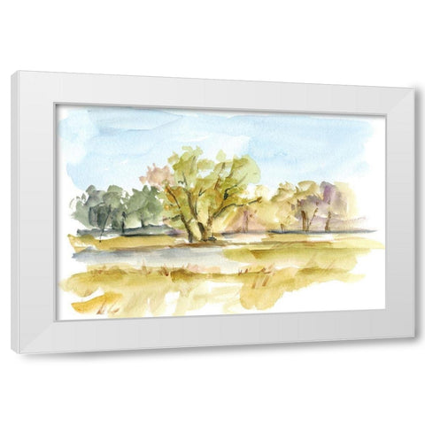Vibrant Watercolor I White Modern Wood Framed Art Print by Harper, Ethan
